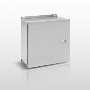 NEMA Junction Box, 4X (304 STAINLESS STEEL) JIC ENCLOSURE WITH HINGED COVER AND QUARTER TURN LATCHES - SERIES JH4SQ