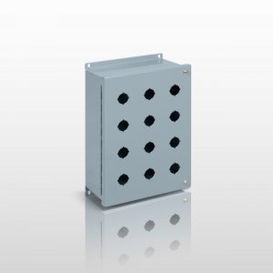 NEMA Pushbutton, 12 JIC 22MM PUSHBUTTON DEEP DEPTH ENCLOSURE WITH HINGED COVER - SERIES JHS12DPB22