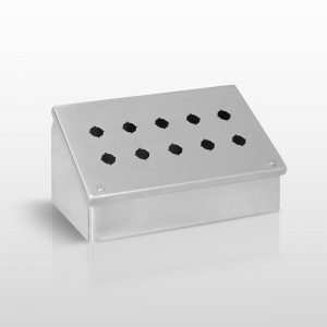 NEMA Pushbutton, 12 (316L STAINLESS STEEL) JIC 22MM PUSHBUTTON CONSOLET ENCLOSURE WITH HINGED COVER - SERIES JHS12SLCPB22