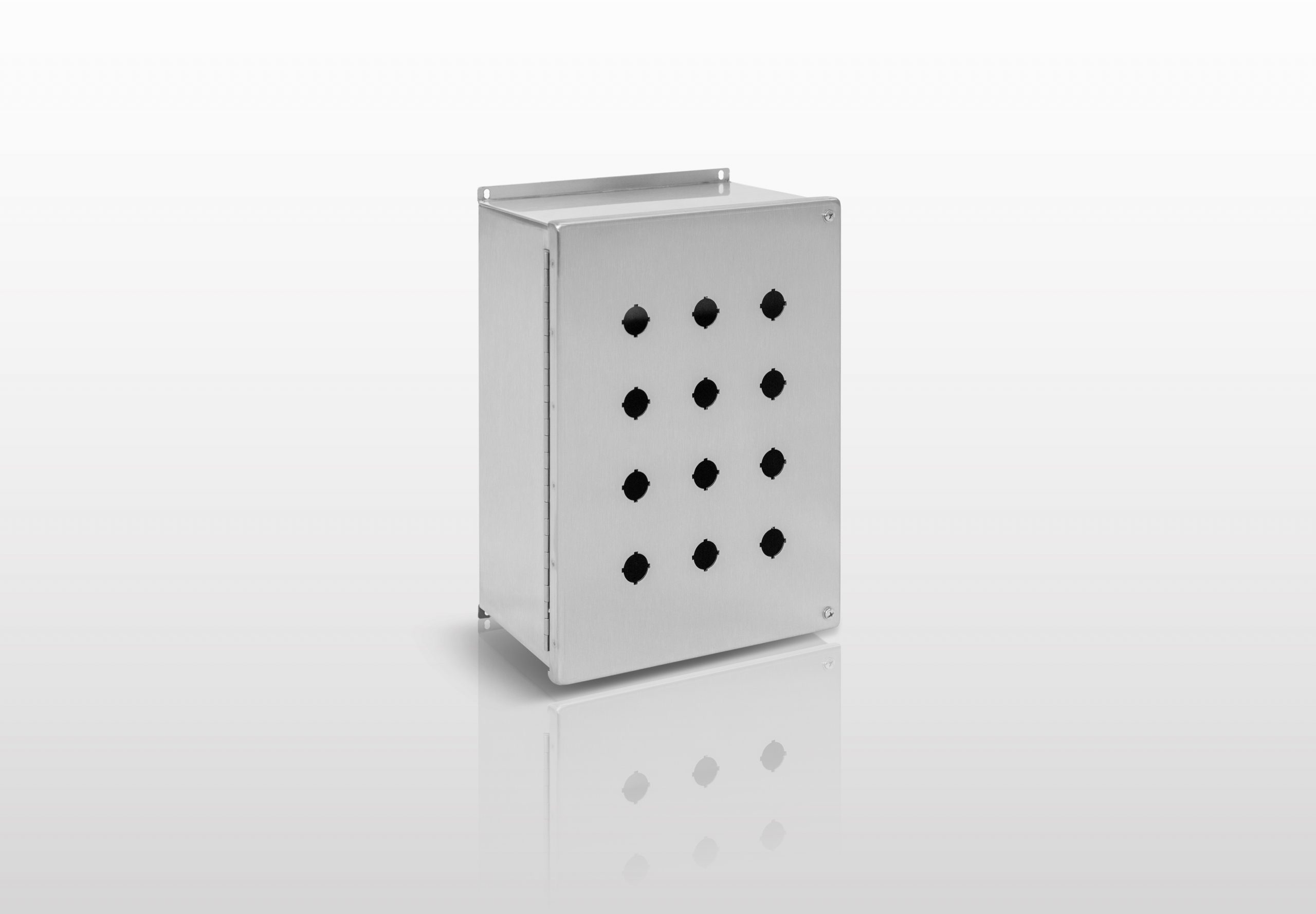 NEMA Pushbutton, 12 (316L STAINLESS STEEL) JIC 22MM PUSHBUTTON EXTRA LARGE ENCLOSURE WITH HINGED COVER - SERIES JHS12SLLPB22