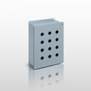 NEMA Pushbutton, 12 JIC 22MM PUSHBUTTON EXTRA DEEP ENCLOSURE WITH HINGED COVER - SERIES JHS12XPB22