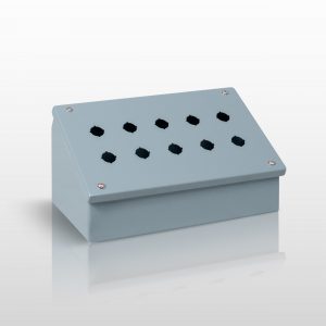 NEMA Pushbutton, 12 JIC 22MM PUSHBUTTON CONSOLET ENCLOSURE WITH SCREW COVER - SERIES JS12CPB22