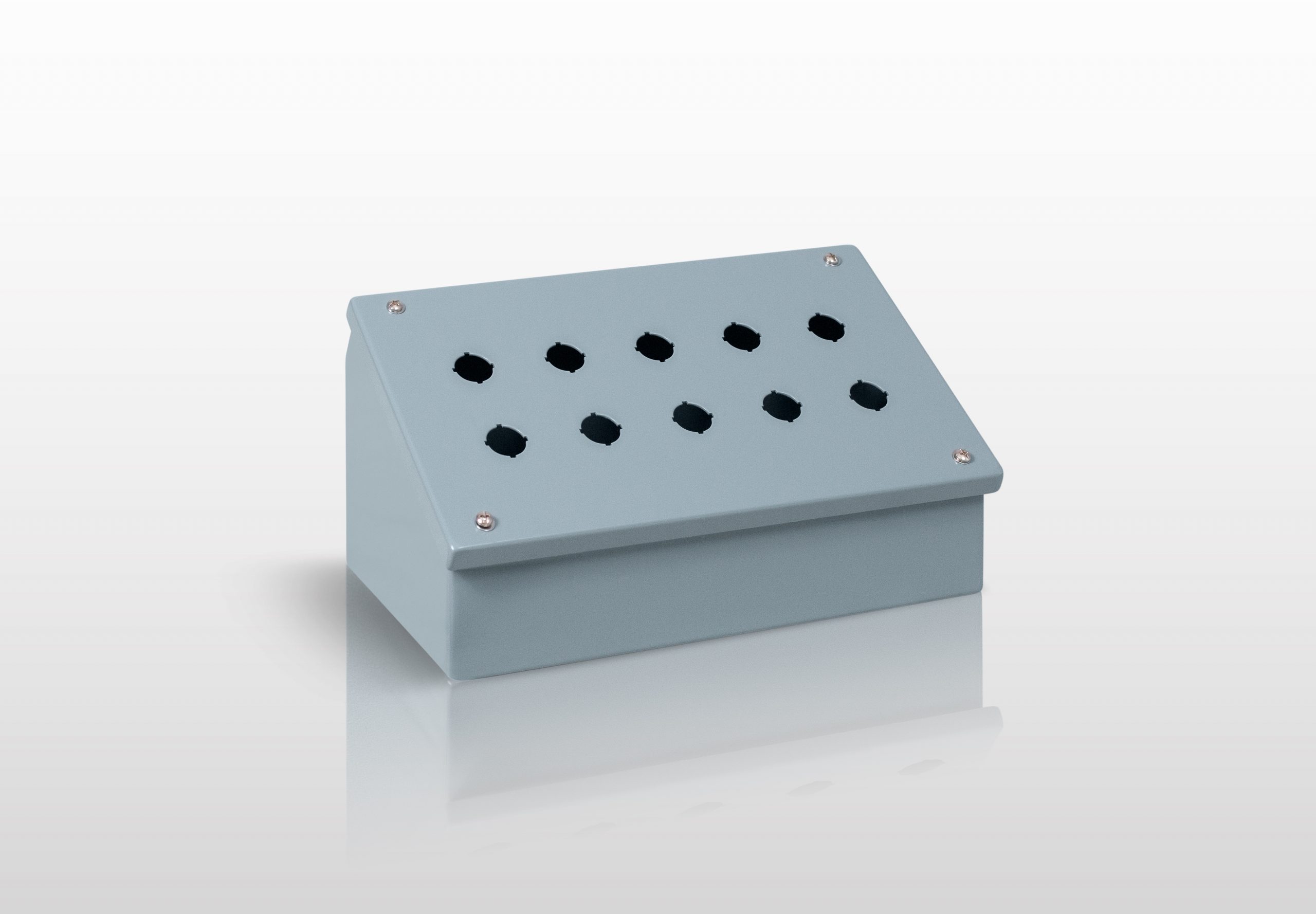 NEMA Pushbutton, 12 JIC 22MM PUSHBUTTON CONSOLET ENCLOSURE WITH SCREW COVER - SERIES JS12CPB22