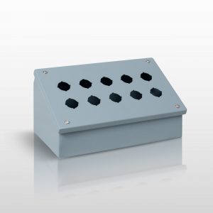 NEMA Pushbutton, 12 JIC 30MM PUSHBUTTON CONSOLET ENCLOSURE WITH SCREW COVER - SERIES JS12CPB30