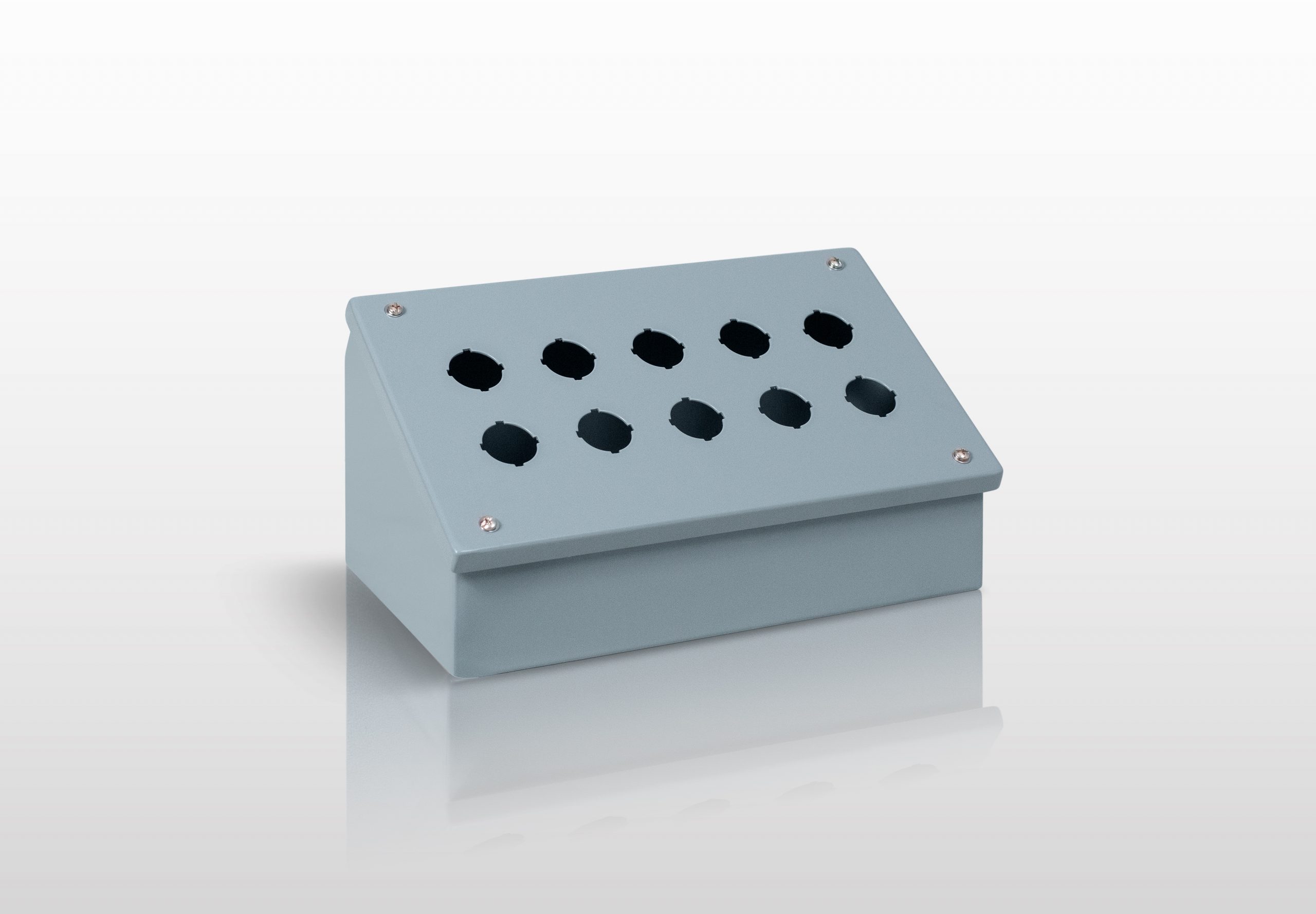 NEMA Pushbutton, 12 JIC 30MM PUSHBUTTON CONSOLET ENCLOSURE WITH SCREW COVER - SERIES JS12CPB30