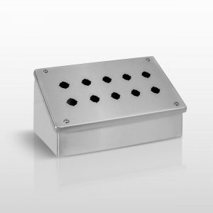 NEMA Pushbutton, 12 (316L STAINLESS STEEL) JIC 22MM PUSHBUTTON CONSOLET ENCLOSURE WITH SCREW COVER - SERIES JS12SLCPB22