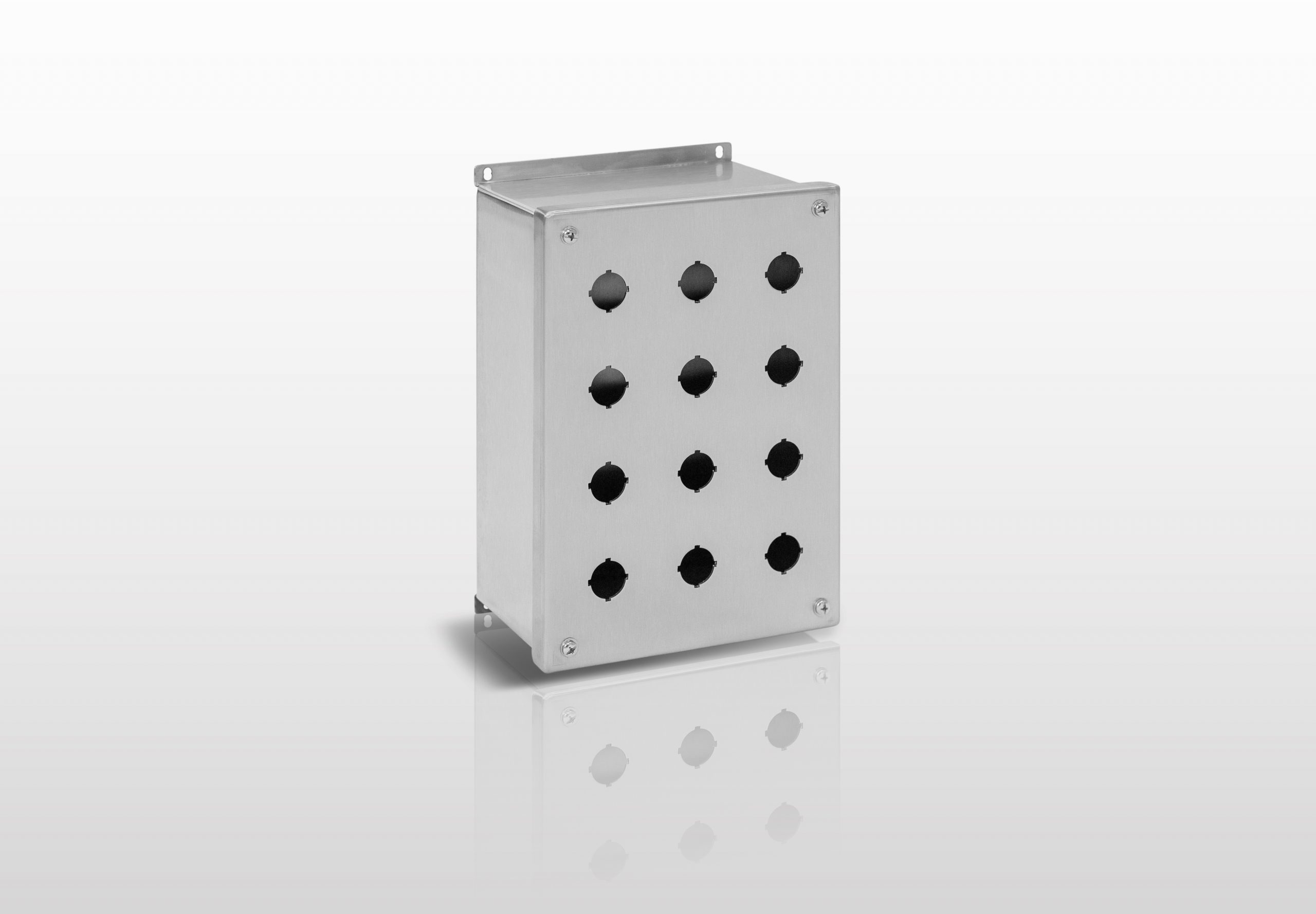NEMA Pushbutton, 12 (316L STAINLESS STEEL) JIC 22MM PUSHBUTTON DEEP DEPTH ENCLOSURE WITH SCREW COVER - SERIES JS12SLDPB22
