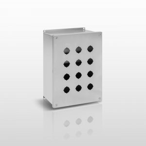 NEMA Pushbutton, 12 (316L STAINLESS STEEL) JIC 30MM PUSHBUTTON EXTRA LARGE ENCLOSURE WITH SCREW COVER - SERIES JS12SLLPB30