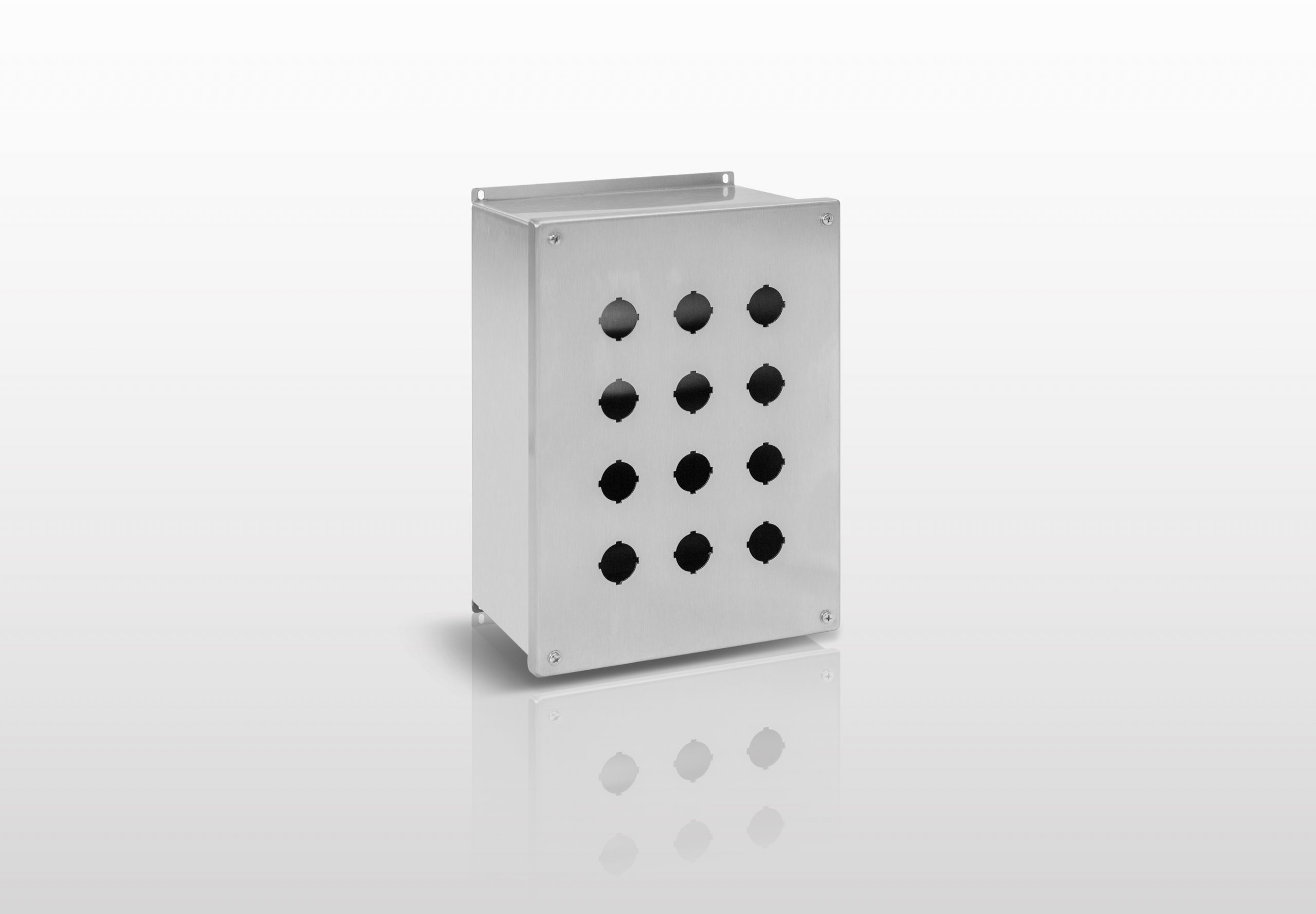 NEMA Pushbutton, 12 (316L STAINLESS STEEL) JIC 30MM PUSHBUTTON EXTRA LARGE ENCLOSURE WITH SCREW COVER - SERIES JS12SLLPB30