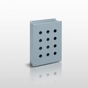 NEMA Pushbutton, 12 (304 STAINLESS STEEL) JIC 22MM PUSHBUTTON EXTRA LARGE ENCLOSURE WITH SCREW COVER - SERIES JS12SLPB22