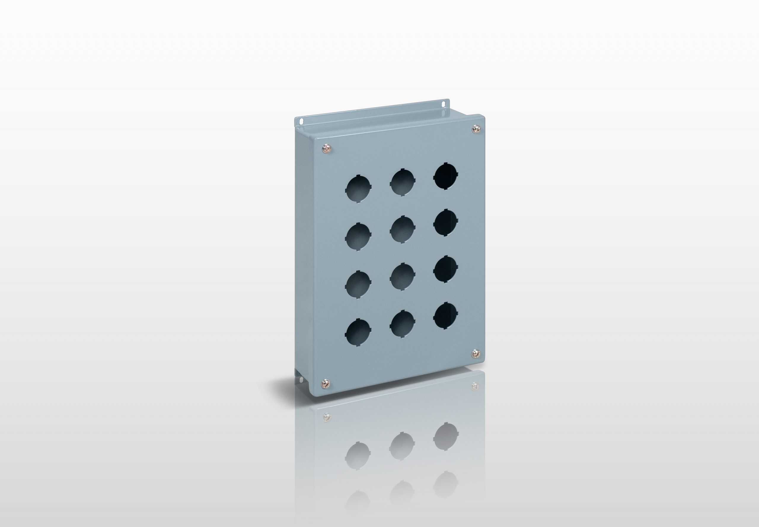 NEMA Pushbutton, 12 (304 STAINLESS STEEL) JIC 30MM PUSHBUTTON EXTRA LARGE ENCLOSURE WITH SCREW COVER - SERIES JS12SLPB30