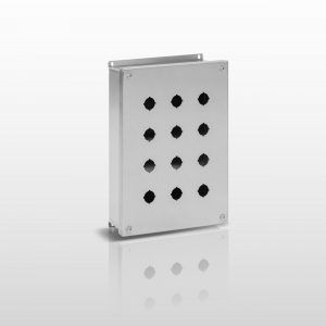 NEMA Pushbutton, 12 (304 STAINLESS STEEL) JIC 22MM PUSHBUTTON STANDARD DEPTH ENCLOSURE WITH SCREW COVER - SERIES JS12SSPB22