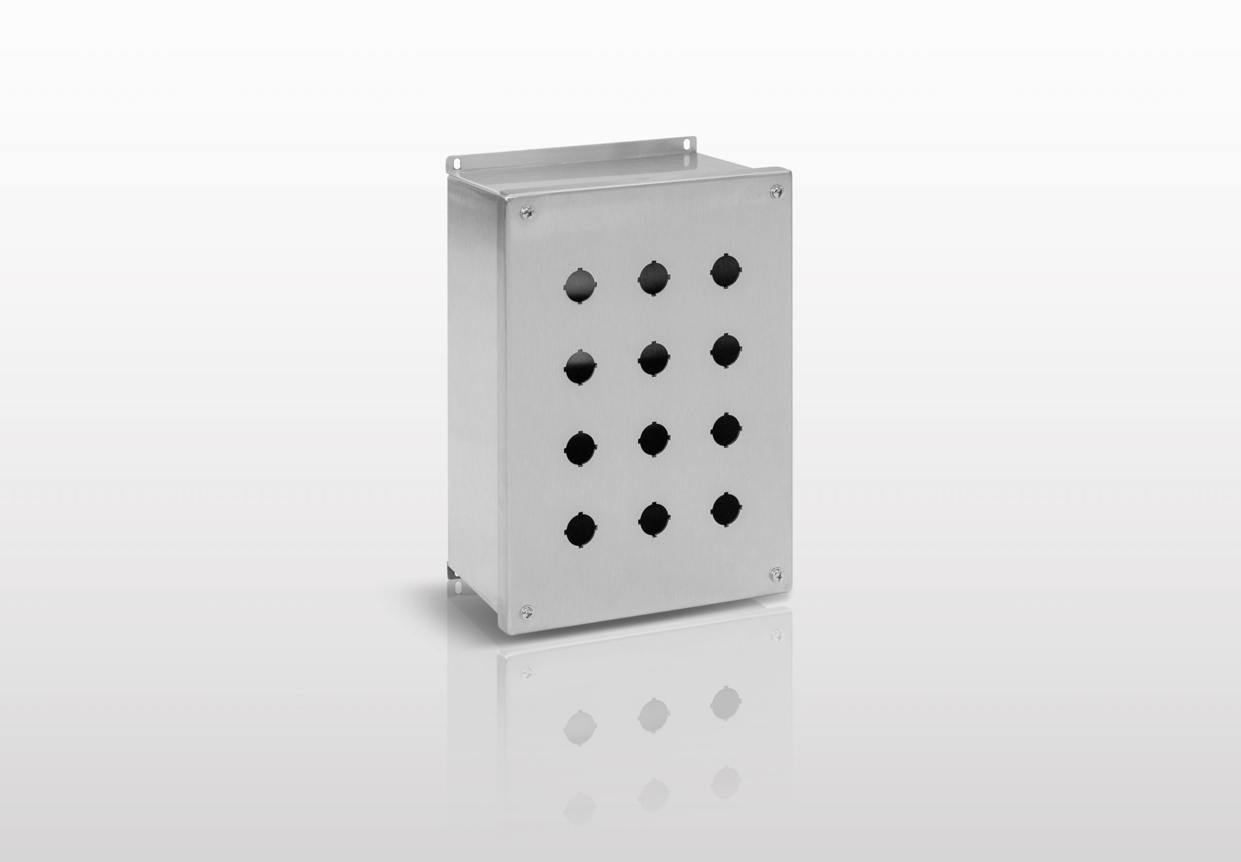 NEMA Pushbutton, 12 (304 STAINLESS STEEL) JIC 22MM PUSHBUTTON EXTRA DEEP ENCLOSURE WITH SCREW COVER - SERIES JS12SXPB22