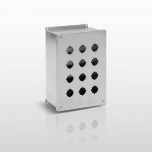 NEMA Pushbutton, 12 (304 STAINLESS STEEL) JIC 30MM PUSHBUTTON EXTRA DEEP ENCLOSURE WITH SCREW COVER - SERIES JS12SXPB30