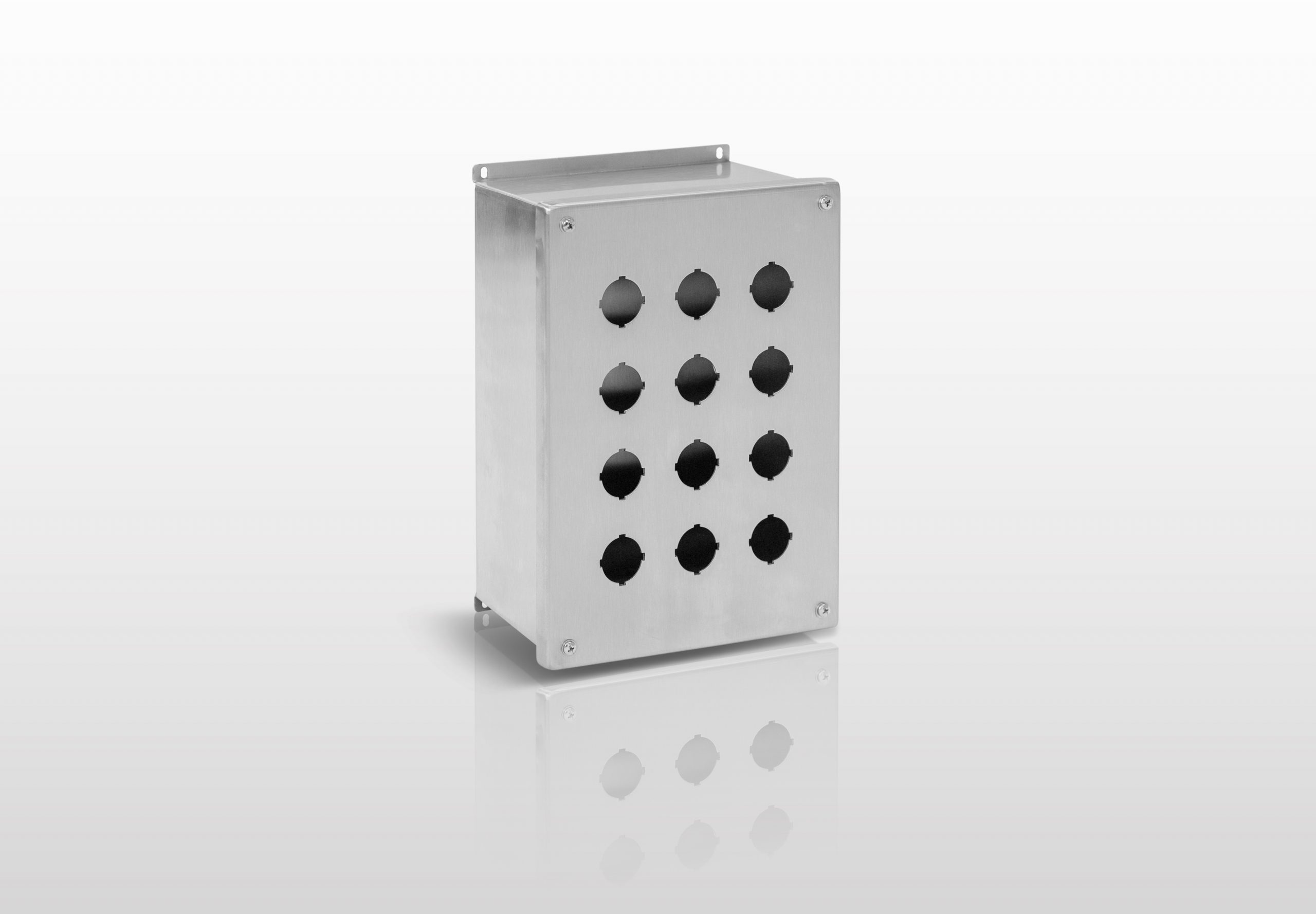 NEMA Pushbutton, 12 (304 STAINLESS STEEL) JIC 30MM PUSHBUTTON EXTRA DEEP ENCLOSURE WITH SCREW COVER - SERIES JS12SXPB30