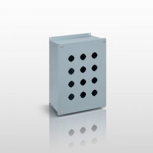 NEMA Junction Box, 12 JIC 30MM PUSHBUTTON EXTRA LARGE ENCLOSURE WITH SCREW COVER - SERIES JS12LPB30