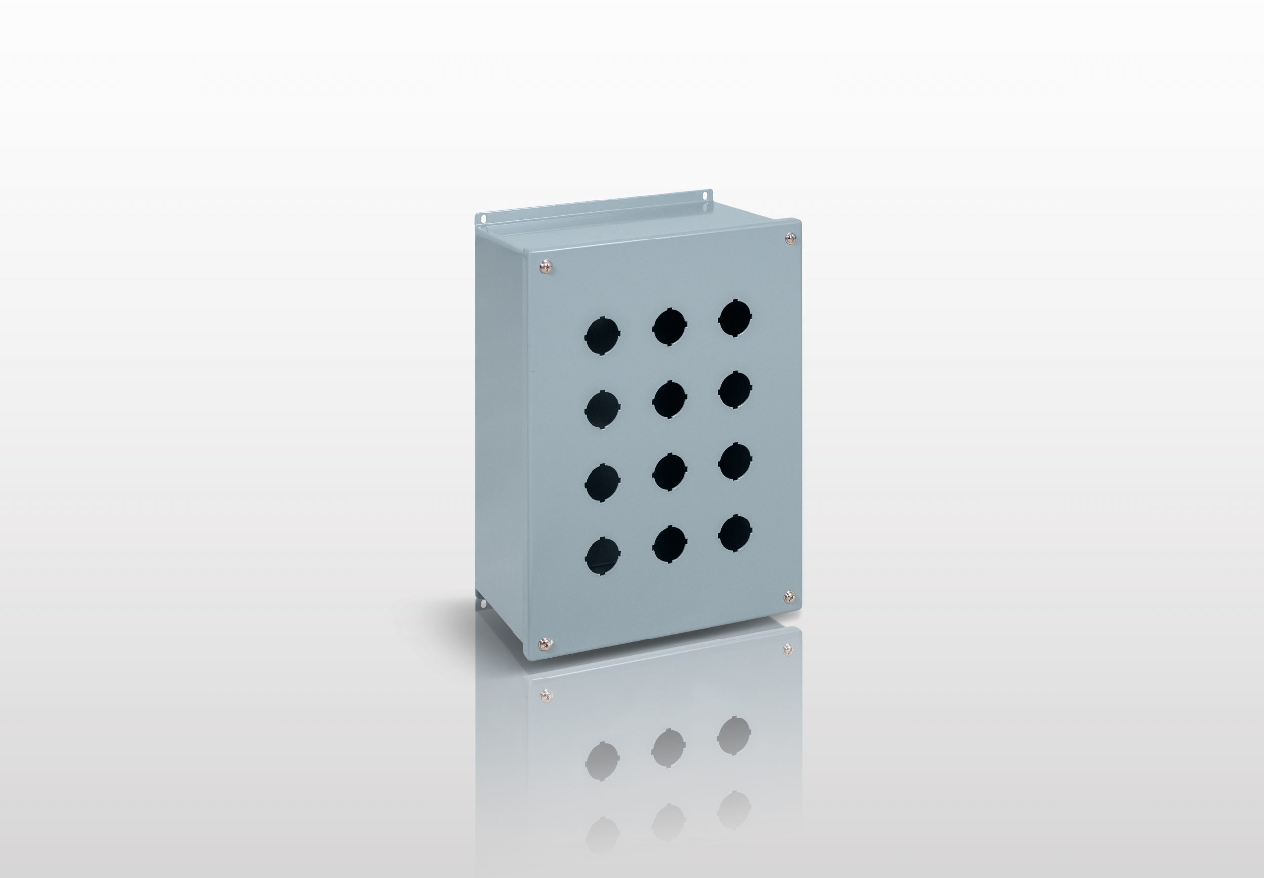 NEMA Junction Box, 12 JIC 30MM PUSHBUTTON EXTRA LARGE ENCLOSURE WITH SCREW COVER - SERIES JS12LPB30